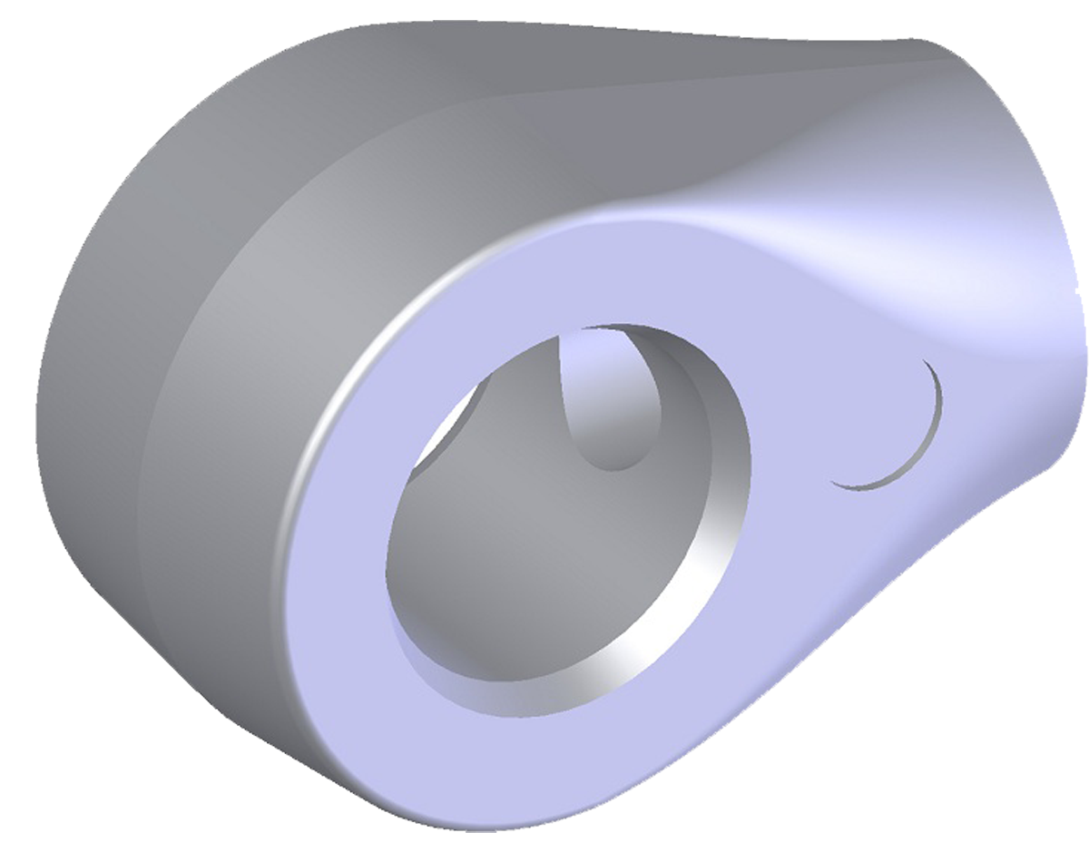 Подсоединение A221-B221, Ø8.1, резьба М6. Проушина (цинк)-mob